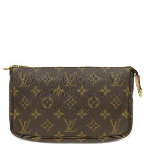 Louis Vuitton Accessory Pouch Pochette Accessoires Monogram Brown Handbag